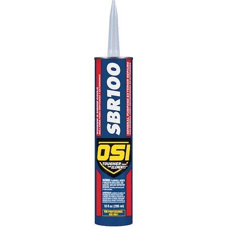 Osi SBR100 White Synthetic Rubber Window and Siding Caulk 10 oz 1797594
